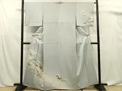 平和屋着物■訪問着　友禅　樹林文　暈し染め　正絹　逸品　DABF0736ya
