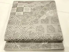 平和屋着物◎六通柄　本袋帯　名物裂　正絹　逸品　DABE3957qpのサムネイル