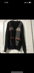DAKS ダックス メンズ ウール100% CHECK カーディガン 110 (正規品)のサムネイル