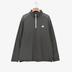 (105) アディダス メンズ スポーツ ハーフジップ ブラック