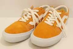 【中古】 VANS レディーススニーカー 23.5cm OLD SKOOL スニーカー VANS 23.5cm オレンジ 橙 無地