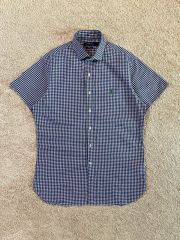 90s polo Ralph Lauren 半袖チェックシャツ 短丈 LL - メルカリ