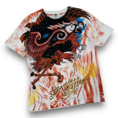希少 Christian Audigier カットソー 金箔 ラインストーン - メルカリ