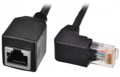 Chenyang CY ダウンアングル 90度 8P8C FTP STP UTP Cat 5e オス - メス LAN イーサネット ネットワーク延長ケーブル 50cm