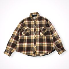 Sears 60's ヴィンテージ デカTALONジップ ネルシャツ - メルカリ