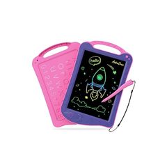 HOMESTEC AstroDraw Drawing Board, High Brightness, Colorful Screen, Reusable Drawing Board, Kids Toy, Educational Toy, Learning, Doodling, for Girls and Boys, Ages 4, 5, 6, Birthday Present, Purple/Pink 0