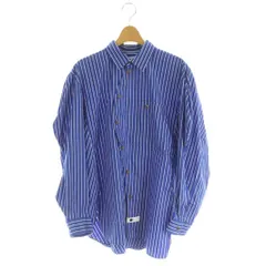 エンフォルド ENFOLD 24AW DISTORTION SHIRT シャツ 長袖 ストライプ柄 
