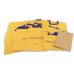 ルイヴィトン LOUIS VUITTON 11枚セット 紙袋 ショッパー ショップ袋 純正 付属品 ロゴ デザイン違い サイズ違い オレンジ系