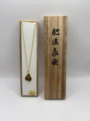 伝統工芸 肥後象嵌 ネックレス 24金 薔薇 熊本特産 木箱付きのサムネイル