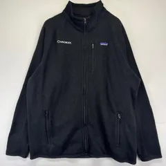 古着 パタゴニア patagonia フリース ニット フルジップ アウトドア ワンポイント ロゴ 2XL  ブラック系 メンズのサムネイル