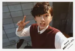 【中古】生写真(ジャニーズ) 関西ジャニーズJr./道枝駿佑/横型・バストアップ・衣装赤茶・右手ピース/スペシャルセルフィー企画 第3弾 関西ジャニーズJr.