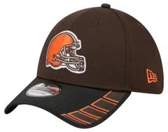 ニューエラ メンズ アクセサリー 帽子 New Eradult Cleveland Browns Brown Visor Hit 39Thirty Stretch Fit Hat NoColor ブラウン