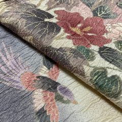 高級 袋帯 正絹 お太鼓柄 明綴れ 中国明綴れ 蘇州刺繍 手織 フォーマル