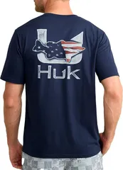 フック メンズ トップス Tシャツ HUK Mens Fish Flag TShirt Naval Academyのサムネイル