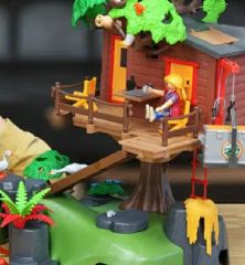 プレイモービル イースターバニーの赤い大きなキノコの学校のセット