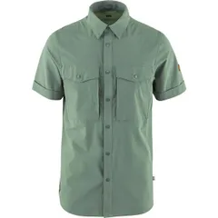 フェールラーベン メンズ トップス シャツ Fjallraven Mens Abisko Trekking SShirt Patina Green グリーンのサムネイル