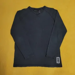 95 100 DKNY ジーンズ チャコール色 長袖ラウンドTシャツLのサムネイル