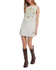 フリーピープル レディース トップス ワンピース ミニ Free Peoplelectric Garden Mini Dress Ivory Comb アイボリー