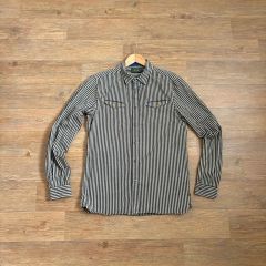 90'RRL Ralph Lauren ストライプ リネン混 S 三つ星タグ - メルカリ