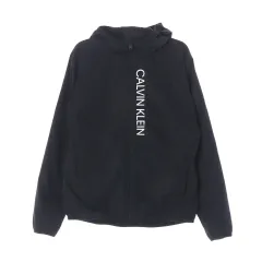Calvin Klein カルバン・クライン バーティカル ロゴ フード ウィンドブレーカー ジャケット