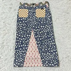ヒステリーグラマー 星 パターン デニムスカート