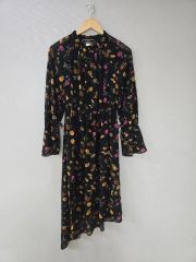 ラルフローレン ワンピース カシュクール 花柄 フラワー ラップ レトロ