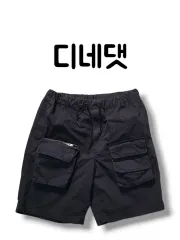 ほぼ新品 ストリート ディスイズネバーザット(ネバザ) タン パンツ ポケット オシャレ ブラック ハーフパンツのサムネイル