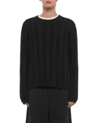 ヘルムート ラング メンズ アウター ニット・セーター クルーネック Helmut Lang Wide Rib Crewneck Sweater Black ブラックのサムネイル