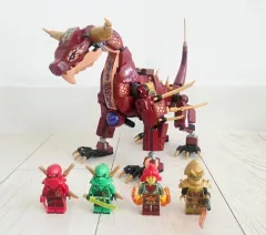 LEGOブロック ニンジャゴー ドラゴン + ミニフィギュア 4個