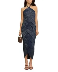 カルト ガイア レディース トップス ワンピース ティアード ミディ Cult Gaia Patrizia Tiered Midi Dress Deep Lake