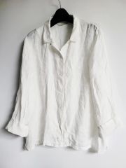 うさとの服 usaato ヘンプ100 シャツ 上下ジャケット 麻 白 うさとの服 usaato ヘンプ100 シャツ 上下ジャケット 麻 白 - メルカリ