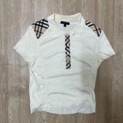 BURBERRY LONDON 半袖 ポロシャツ ホワイト ノバチェック - メルカリ