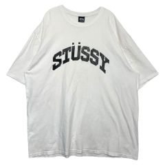 414〉STUSSY 半袖Tシャツ 白 バックプリント WORLD WIDE - メルカリ