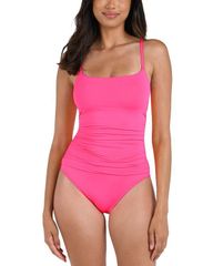 La Blanca Women's Island Goddess One Piece Swimsuit, Bright Pink