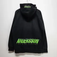 Andersson Bell アンダースンベル ビックロゴ フーディー スウェットシャツ ブラック Mのサムネイル
