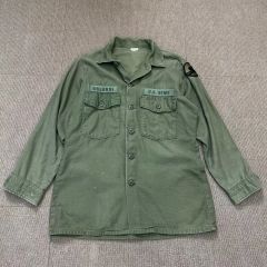 70s 米軍ジャングルファティーグジャケット 無地 4th us古着