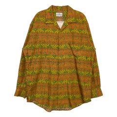 Lサイズ！Needlesプリンテッドインディアコットンブロードクロスワーク 