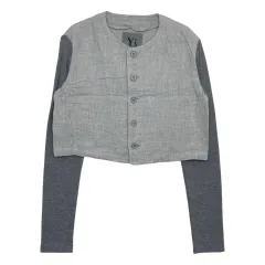 YOHJI YAMAMOTO ヨウジヤマモト クロップド パータン ジャケット ブレザーのサムネイル