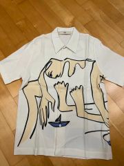 9*8様 ALMOSTBLACK シルエットプリント 長袖シャツ SIZE 2 - メルカリ