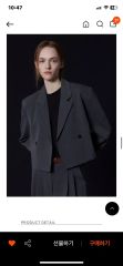 LA PEAU DE GEM relax jacket ストライプ - メルカリ