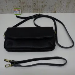 ノートルファボリ 2WAY バッグ ショルダーバッグ NOTRE FAVORI お財布バッグ ポシェット レザー 黒 ブラック カード入れ 中古品のサムネイル