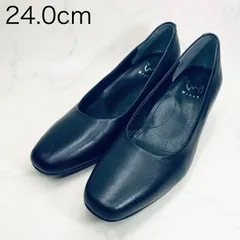 【新品 訳あり】イング　ブラックパンプス　24.0㎝　黒のサムネイル