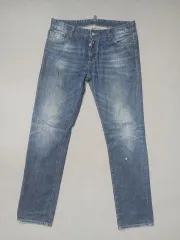 34 DSQUARED2 ディースクエアード2 ウォーレンティパッチ スリムデニムジーン