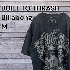 【至高のヴィンテージ】USA古着 1980年代〜90年代初頭 USA製 MADE IN USA Billabong ビラボン 袖シングル 髑髏 薔薇 サイズM チャコールグレー メンズ ヴィンテージ