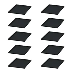 特価商品 JEJアステージ 収納ボックス カロキューブ 縦型トレー ダークブラウン 10個セット ボックス インテリア雑貨 W19.5×D27×H1.5cmのサムネイル