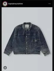 (新品) KAPTAIN SUNSHINE x New Manual デニムジャケット 伊勢丹 OFF 限定モデルのサムネイル