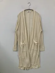 AZUL by MOUSSY アズールバイマウジー カーディガン/ボレロ F アイボリー コットン ウール・ニット 無地 ロング丈 長袖