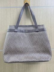 ✨美品✨AIGNER アイグナー トートバッグ PVCレザー 総柄 茶色 肩掛け 