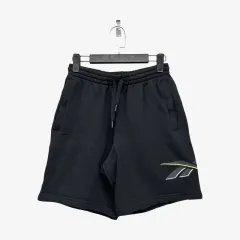 (Women M) リーボック コットン ハーフパンツ ブラック MBB0414