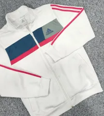 アディダス 3本線 Clima365 濃いピンク 白 ジャージ L